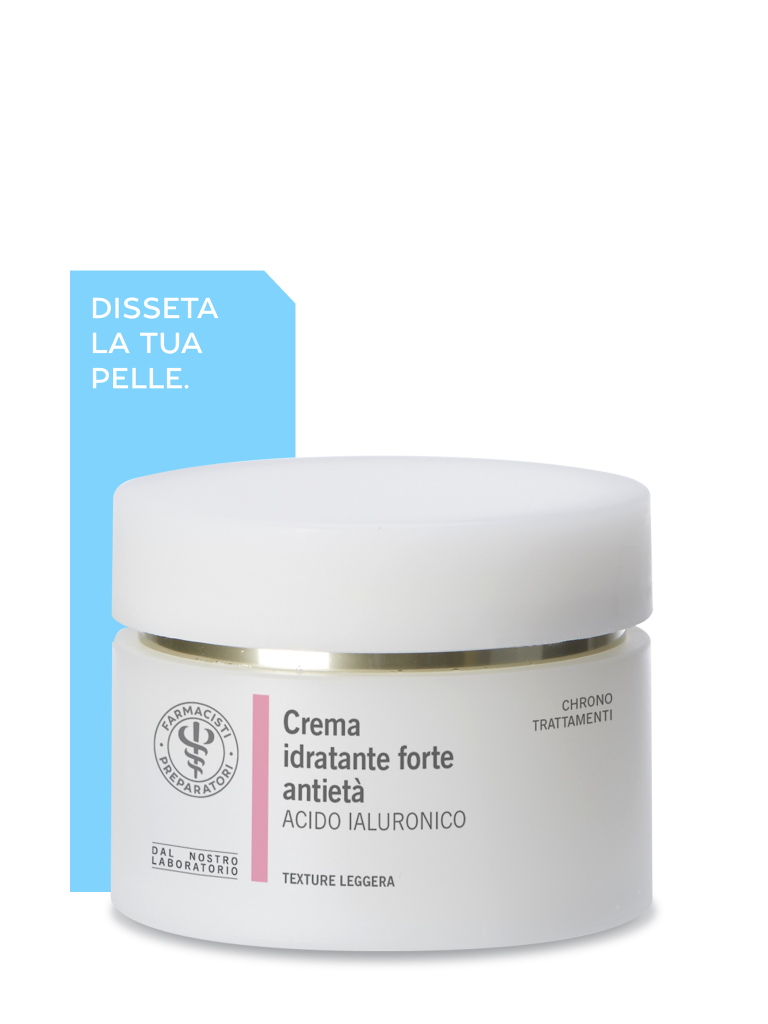 Crema idratante forte antietà ACIDO IALURONICO texture leggera